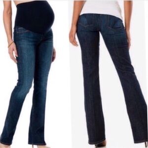 Joe’s Petite Bootcut Maternity Jeans Dark Denim Pants Stretch Flare 25 25P XS